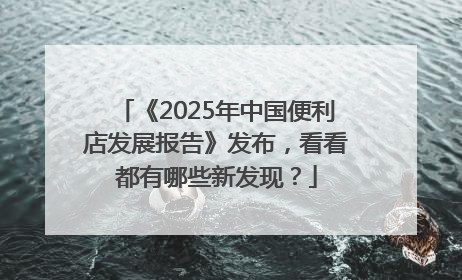 《2025年中国便利店发展报告》发布，看看都有哪些新发现？